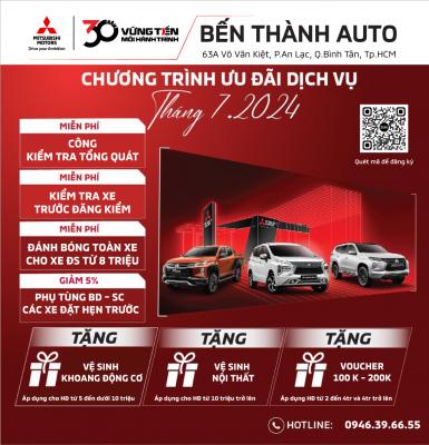 Mitsubishi Bến Thành - Chương trình khuyến mãi tháng 7