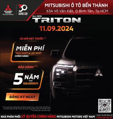 ƯU ĐÃI ĐẶC BIỆT CHO KHÁCH HÀNG ĐẶT CỌC SỚM - ALL NEW TRITON 2024 SẮP RA MẮT